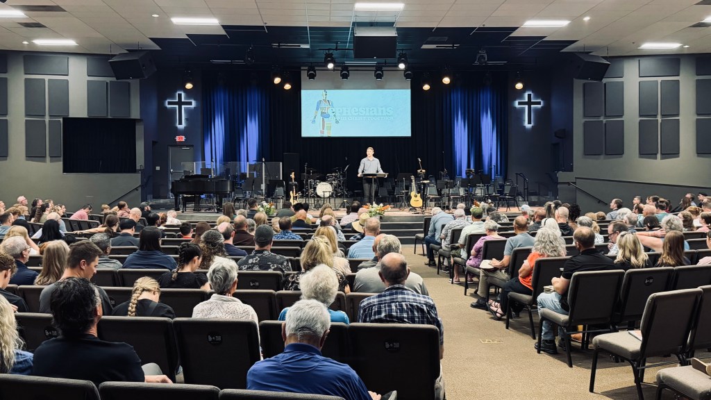 Jared preaching at Faith Bible Church.