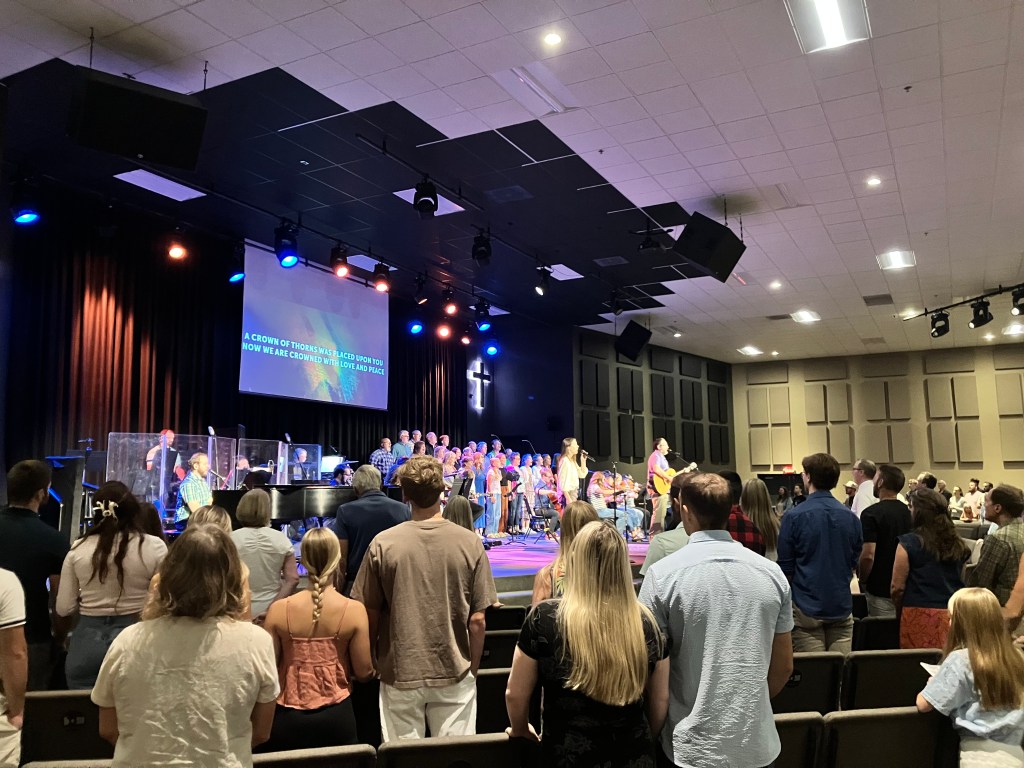 Worshipping with FBC.